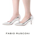 ファビオルスコーニ パンプス シルバーMILLY パンプス ファビオ ルスコーニ ポインテッドトゥ レディース 7cm 痛くない fabio rusconi【送料無料】 39 シューズ