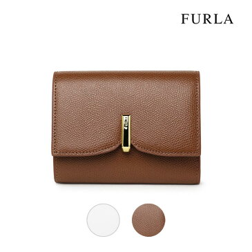 【全品対象10%offクーポン】フルラ 三つ折り財布 リボンウォレット 20SS レザー 本革 FURLA RIBBON コンパクト ミニウォレット ブラウン ホワイト おしゃれ かわいい レディース 【送料無料】【レ15】