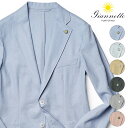 ジャンネット ジャケット リネン 2024SS 春夏 シャツジャケット ソリッド Giannetto CORALLO JACKET イタリア製 メンズ【送料無料】【レビュー】