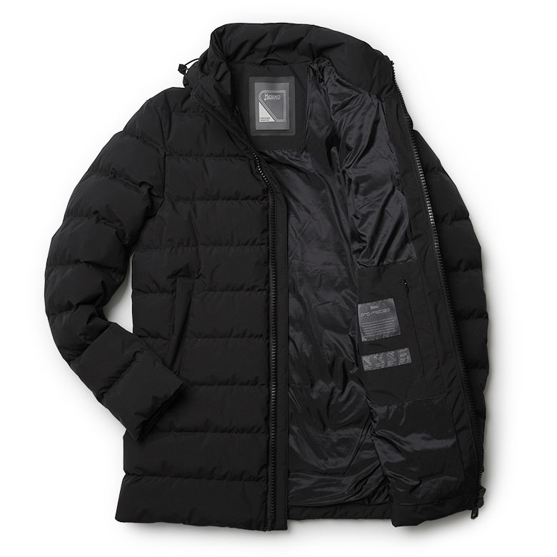 ヘルノ ダウン メンズ ダウンジャケット 2025AW 秋冬 フード付き ウィンドストッパー ゴアテックス HERNO PI001238U 12840 WIND STOPPER アウター ブランド 売れ筋【レビュー】