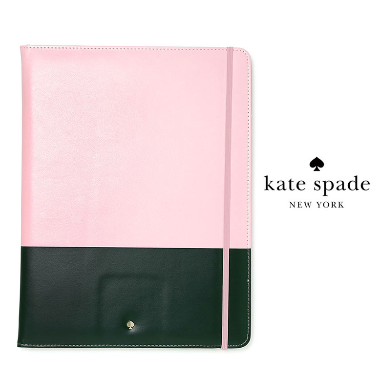 ケイトスペード ノートパッド ノート フォリオ カバー付き 手帳型 レザー調 かわいい おしゃれ ブランド KATE SPADE 【あす楽対応】【レ15】