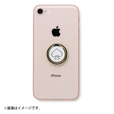 ケイトスペード バンカーリング リング スタンド ホルダー 落下防止 スペード かわいい おしゃれ ブランド セレブ スマホ kate spade iPhone ケース【レ15】