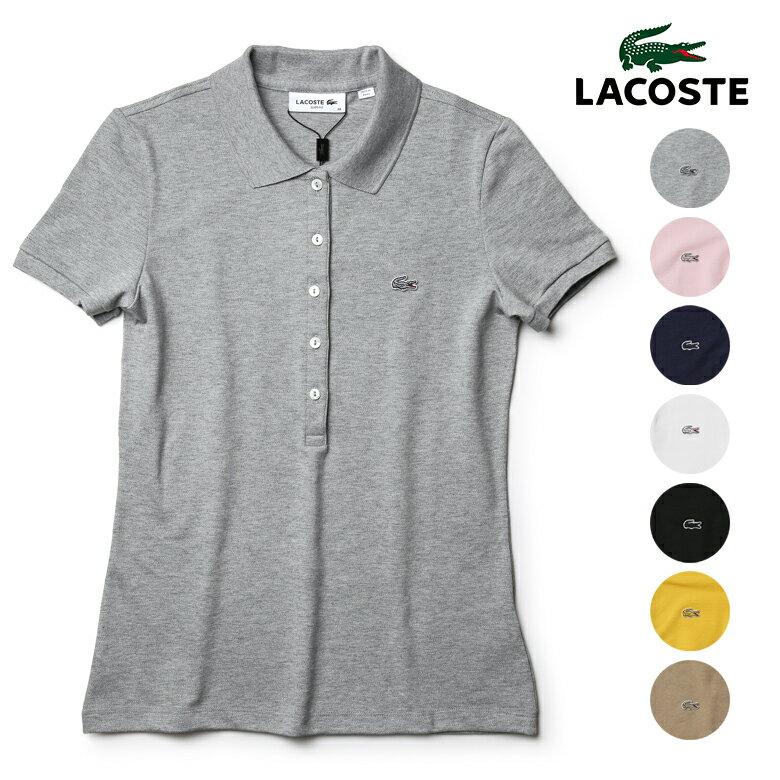 LACOSTE ラコステ ポロシャツ レディース 半袖 鹿の子 POLO