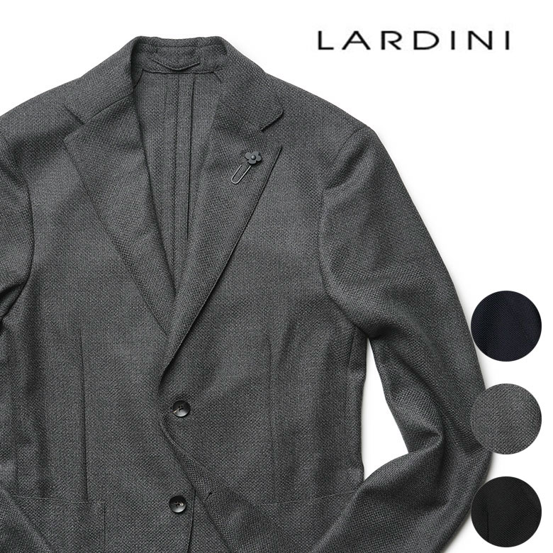 ラルディーニ ジャケット ウール ホップサック アンコンジャケット LARDINI ITIZUMO イタリア製 メンズ 
