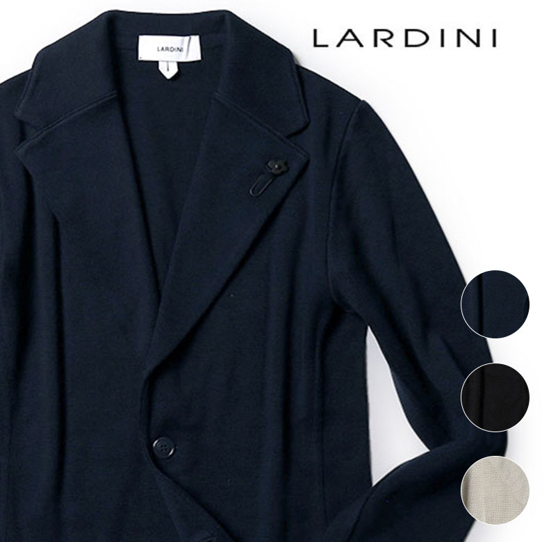 ラルディーニ ニットジャケット 2024SS 春夏 シングル ジャケット ドライコットン サマーニット カーディガン LARDINI イタリア製 メンズ 【送料無料】【レビュー】