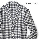 ラルディーニ ジャケット 2024SS チェック コットン リネン クロシェ編み ニット LARDINI JZIZUMO イタリア製 メンズ【送料無料】【レビュー】