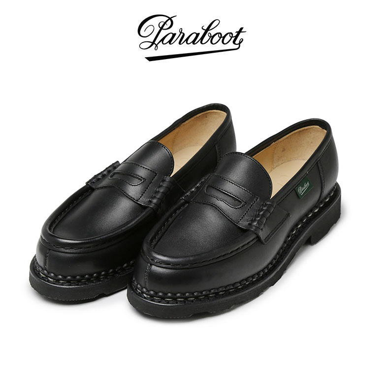 パラブーツ レディース オルセー ローファー Paraboot ORSAY モカシン ラバーソール 厚底 ORSAYTI/GRIFF 150115 ブラック 耐水 革靴 3 - 6【送料無料】【レビュー】【あす楽対応】