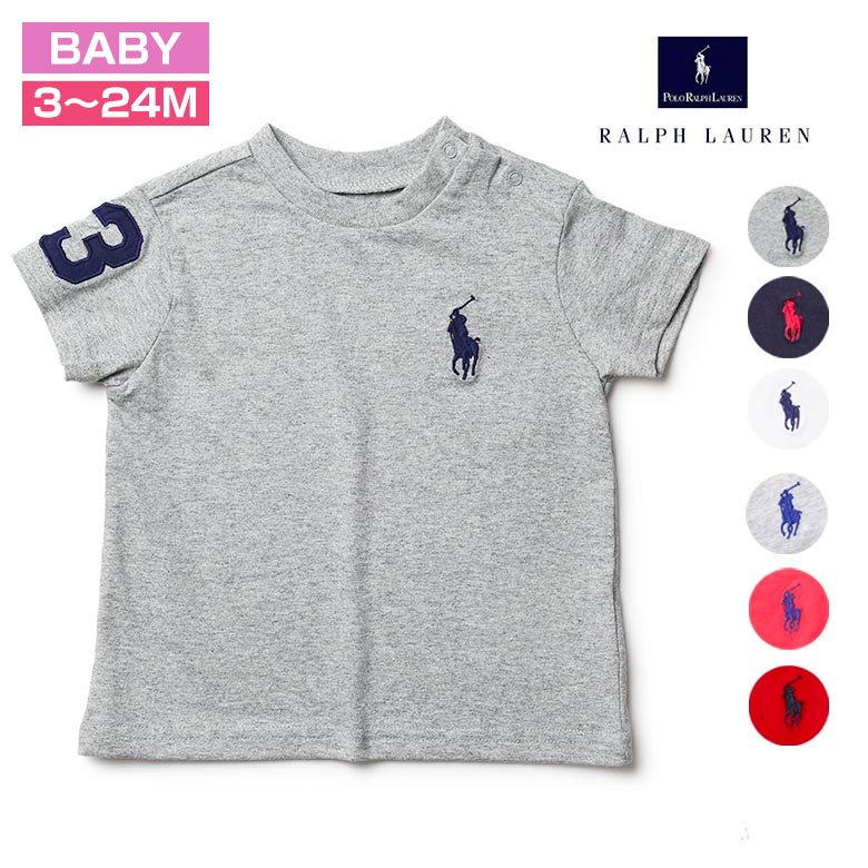 ラルフローレン　ベビー服 ラルフローレン ベビー Tシャツ ビッグポニー POLO RALPH LAUREN キッズ 子供服 男の子　女の子 ポロ 出産祝い 誕生祝い ギフト レディース【レビュー】