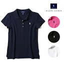 【10%OFF 】ラルフローレン ポロシャツ POLO RALPH LAUREN アメリカ企画 ガールズ ポロ 鹿の子 細身 スリム レディース【送料無料】【レビュー】