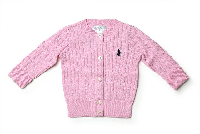 ラルフローレン 子供用 カーディガン ケーブルニット 定番 キッズ ニット 女の子 POLO RALPH LAUREN【レ15】