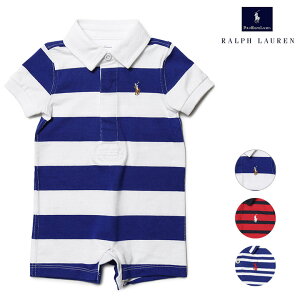 ラルフローレン ロンパース 春夏 ベビー キッズ ポニー ボーダー POLO RALPH LAUREN ポロ 男の子 女の子 ポロシャツ レディース【送料無料】