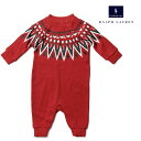 ラルフローレン ロンパース 長袖 長脚 POLO RALPH LAUREN ポロ ワッフルニット ノルディック柄 ギフト プレゼント 誕生祝い 出産祝い 男の子...
