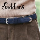 サドラーズ サドラーズ スエード ベルト 3cm 牛革 シンプルバックル SG02 プンターレ Saddler's　メンズ 【レビュー】