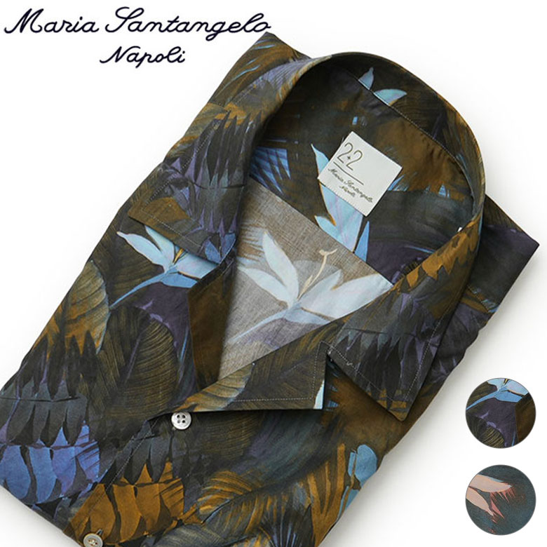マリアサンタンジェロ シャツ 半袖シャツ アロハシャツ 2023SS ボタニカル 総柄 オープンカラー Maria Santangelo HAWAII メンズ【国内正規品】【送料無料】【レビュー】のサムネイル