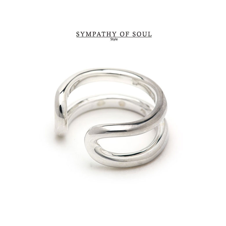 シンパシーオブソウル 指輪 リング イヤカフ 2WAY 指環 イヤーカフス シルバー レディース　SYMPATHY OF SOUL style Circle Ring 【送料無料】