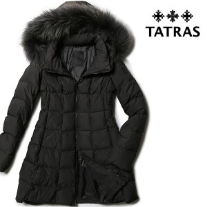 タトラス ダウン レディース ダウンコート ファー付き TATRAS GANO ガノ ロング ミドル フード付き LTAT21A4867-D Aライン フレア アウター【送料無料】【レ15】【あす楽対応】