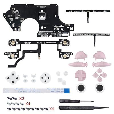 LED付きコントローラーではない-eXtremeRate Nintendo Switch Proコントローラーに対応用LEDキット部品、マルチカラー発光サムスティックD-pad ABXY ZR ZL LRクラシックシンボルキーDTFS LED組み立て