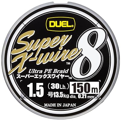 DUEL デュエル PEライン 1.5号 スーパーエックスワイヤー8 Super X-wire 8 150m 1.5号 S シルバー H3601-S