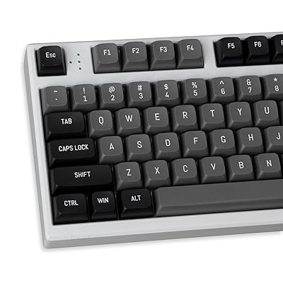 mintcaps ブラック グレー キーキャップ セット 150 キー MSA プロファイル ダブルショット カスタム キーキャップ チェリー MX Gateron Kailh ボックス スイッチ用