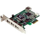 StarTech.com High Speed USB 2.0 4ポート増設PCI Expresカード ロープロファイル対応 外部ポート x3 / 内部ポート x1 PEXUSB4DP