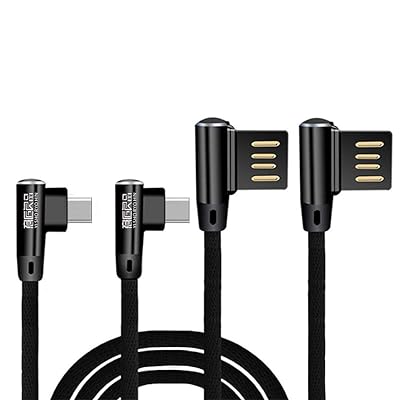 ゲーム専用開発 【2M+2M】2本入り USB Type C ケーブル L字コネクター xperia5 iV Type-c 充電データ転送ケーブル 意匠良品usbタイプCケーブル充電ケーブル l型 2.4A急速充電 ムービー鑑賞 高耐久ナイロンメッシ