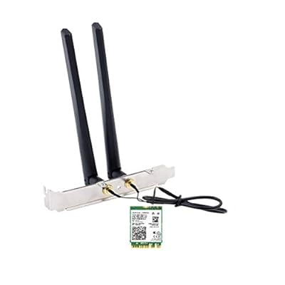 OKN AX210 WiFi 6e lanカード、AX210NGW はWiFiを6GHz、2230、2x2 AX+BT 5.2+トライバンドに拡張、RF ケーブル (11 インチ)、5dBi 高利得アンテナとブラケット