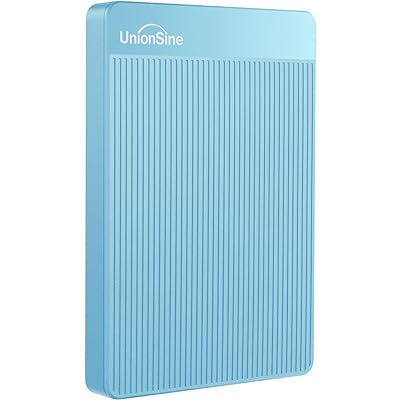 UnionSine 超薄型外付けHDD ポータブルハードディスク 500GB 2.5インチ USB3.0に対応 PC/Mac/PS4/XBox適用 (青）HD2510ブランドUnionSine色ブルーモデルHD2510商品説明配送に関しまして、弊社ではAmaznマルチチャンネルサービスに委託しておりますので、Amazn専属の配送便となります。Amazn記載の梱包材の使用及び、配送伝票の配送元がAmaznとなる場合がございますので予めご了承ください。配送時がご不在の場合、置き配となる場合があります。配送状況によって、商品発送のステータスが遅れる場合があります。【商品概要】【アップグレード版】 - ミラーロゴストリップとストライプの滑り止めデザインを組み合わせることで、シェルの丸みを帯びた角はより保持に適しています。【システム互換性】 - Ps4 / Xbox / Windows / Mac / Linux / Android / TV【プラグアンドプレイ】 - ソフトウェアをインストールする必要はありません。プラグインするだけ。ドライブのすぐに使用できます。ハードディスクチップはアルミニウム混信防止層で包まれており、熱放散を向上させ、データを保護します【超高速データ転送】- USB 3.0およびUSB 2.0ポートで動作し、超高速転送速度を提供します。理論上では、最大120MB/秒の書き込み速度は最大103MB/秒です。【商品内容】 - ポータブルハードドライブ1個、USB 3.0ケーブル1本、ユーザーマニュアル1冊、ギフトタイプのシェルパッケージ。【商品説明】製品情報メーカー: UnionSine容量: 120gb / 160gb / 250gb / 320gb / 500gb / 750gb / 1tbボディカラー: ブラック外形寸法: 7.5(幅) x 1.9(高さ) x 10.5(奥行)cm重量:136g1進級版ブラシ仕上げの表面とシームレスな接続により手のひらに持ち運び楽々な感じを与える。お個人的なライフスタイルに合った様々な容量とスタイリッシュなカラー。ご注意異なるOSの仕様を使うので、パソコンで認識される記憶容量は規格値より小さい可能性もあります。(1TB=1000GB, 1GB=1000MB, 1MB=1000KB計算)120GB≈111GB160GB≈149GB250GB≈232GB320GB≈298GB500GB≈465GB750GB≈698GB2超高速データ転送USB3.0とUSB2.0対応製品同士の組み合わせの場合、超高速転送速度を実現します。理論的には、USB3.0は最大5.0ギガビット/秒（625 MB /秒）でデータを転送でき、USB 2.0の約10倍の速さです3システムとの互換性デフォルトでは、このポータブルハードドライブのフォーマットはExFATです。それはWindows / Mac / Linux / Android 等OSに適用できます。中古なデバイスには、再フォーマットが必要なものがあります4簡単接続他のソフトウェアを使用する必要はありません。 USBをパソコンに接続後LEDインジケータが光りす。データ転送の時はLEDインジケータが点滅します。お使い状態が一目明瞭です。5超薄型ポータブルポケットサイズ、超薄型でポータブル。表面にスクラブ処理で、指紋を防ぐ、滑り止め効果も抜群。6内容物1xポータブル外付けハードドライブ、1x usb3. 0ケーブル、1xユーザーマニュアル;3年間のメーカー保証とフレンドリーな顧客サービスを提供しています」【商品詳細】ブランド：UnionSine商品種別：外付ハードディスクドライブ商品名：UnionSine 超薄型外付けHDD ポータブルハードディスク 500GB 2.5インチ USB3.0に対応 PC/Mac/PS4/XBox適用 (青）HD2510製造元：UnionSine商品番号：HD-006商品内容：500GB色：ブルー【当店からの連絡】