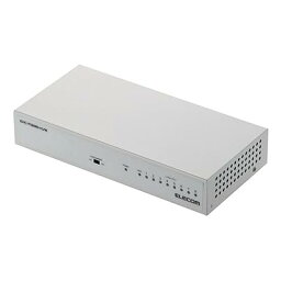 エレコム スイッチングハブ 8ポート 10/100Mbps 金属筺体 マグネット付き 電源内蔵 動作時環境50℃対応 EHC-F08MN-HJW