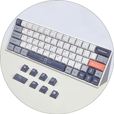 PBT キーキャップ，チェリープロファイル日本語キーキャップ，MXスイッチ用メカニカルキーボード＆オプティカルキーボード(ユニバース)