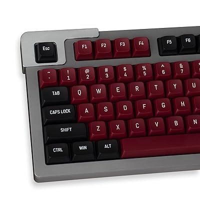 mintcaps ブラック レッド キーキャップ セット 150 キー MSA プロファイル ダブルショット カスタム キーキャップ チェリー MX Gateron Kailh ボックス スイッチ用