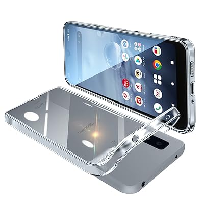 AQUOS Wish2 ケース AQUOS wish ケース SH-51C SHG06 クリア 全透明 ガバー スマホケース 耐衝撃 TPU 薄型 シリコン スリム 擦り傷防止 黄変防止 ストラップホール付き(透明)