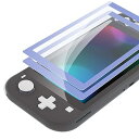 eXtremeRate Switch Liteに対応用ライトバイオレットボーダー透明なHDクリアセーバー保護フィルム、Switch Liteに対応用強化ガラススクリーン保護フィルム［傷防止、指紋防止、飛散防止、バブルフリー］【ライトバイオレット】