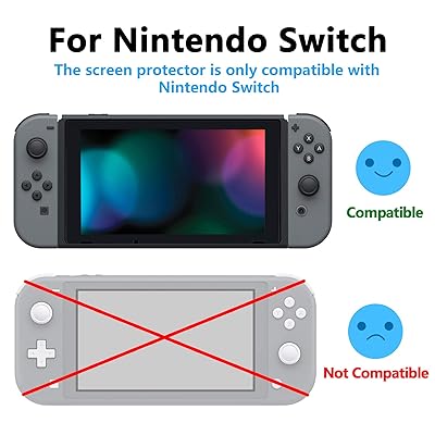 eXtremeRate switchに対応用透明なHDクリアセーバー保護フィルム、nintendo switchに対応用強化ガラススクリーン保護フィルム［傷防止、指紋防止、飛散防止、バブルフリー］【ミントグリーン】 2