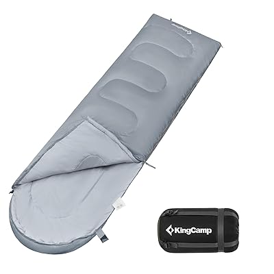 KingCamp 寝袋 春用 夏用 シュラフ 秋用 封筒型 保温 2in1連結可能 アウトドア コンパクト 軽量 快適温度7℃~12℃ 春夏秋 防水 丸洗い 歩ける 全開可能 布団 2枚合わせ キャンプ 防災用 屋内用 車中泊 来客用 収納袋付き