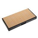 Alomejor 囲碁セット 囲碁 囲碁盤 セット 折り畳み式碁盤 ポータブル マグネット石 知育玩具 28.5x14.5x3 cm
