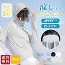 ラッシュガード パーカー レディース メンズ UVカット 日焼け対策 水着 長袖 UPF50+ 接触冷感 メッシュー素材 アウター 指穴 つば 取り外し あご紐 サンバイザー 大きいサイズ トップス 体型カバー 吸水速乾agesugi_sfa(4)