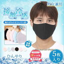 洗える メッシュマスク 5枚 大人用 接触冷感 ゴム調節可能 メンズ レディース 清涼 速乾 夏用マスク 冷感マスク 3D 立体型 涼しい UVカット