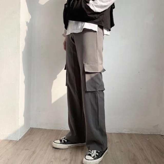 【2枚】 接触冷感 カーゴパンツ メンズ レディース 夏 涼しいパンツ ひんやり ワンドパンツ 冷感パンツ カジュアルパンツ 長ズボン ストレッチ チノパンツ イージーパンツ カーゴ パンツ ワークパンツ ズボン アイスシルクパンツ 薄手 軽量 春夏 送料無料