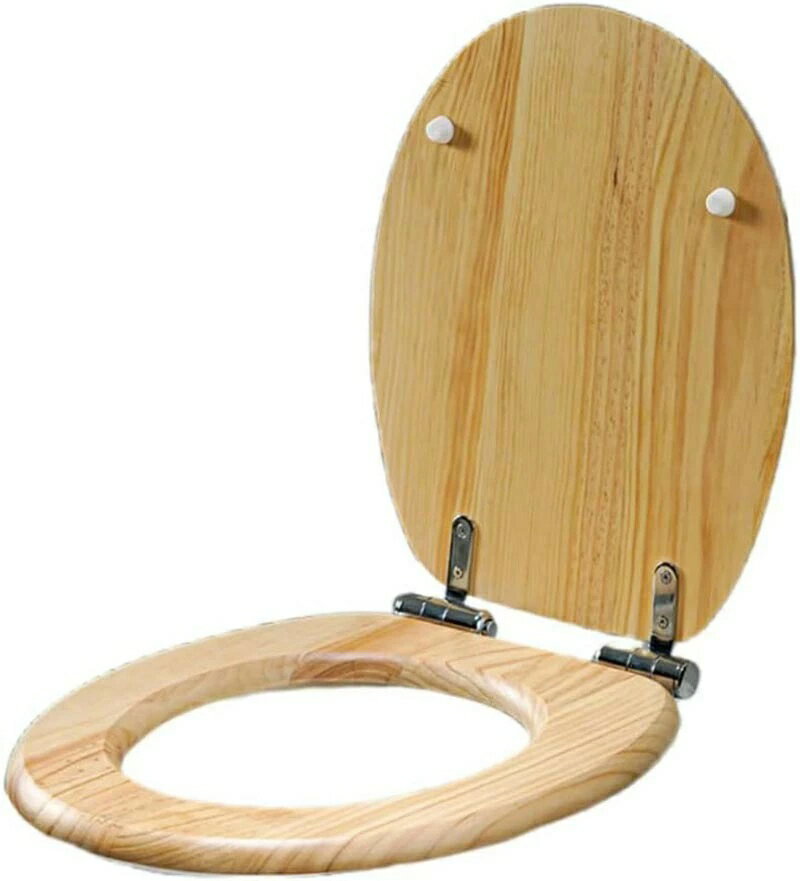 便座 木製便座 ゆっくり閉じる 簡単取付 洋式トイレ お手入れが簡単 冬暖かいと夏にクール ステンレス鋼のヒンジ U/V/O型便座 アパート..