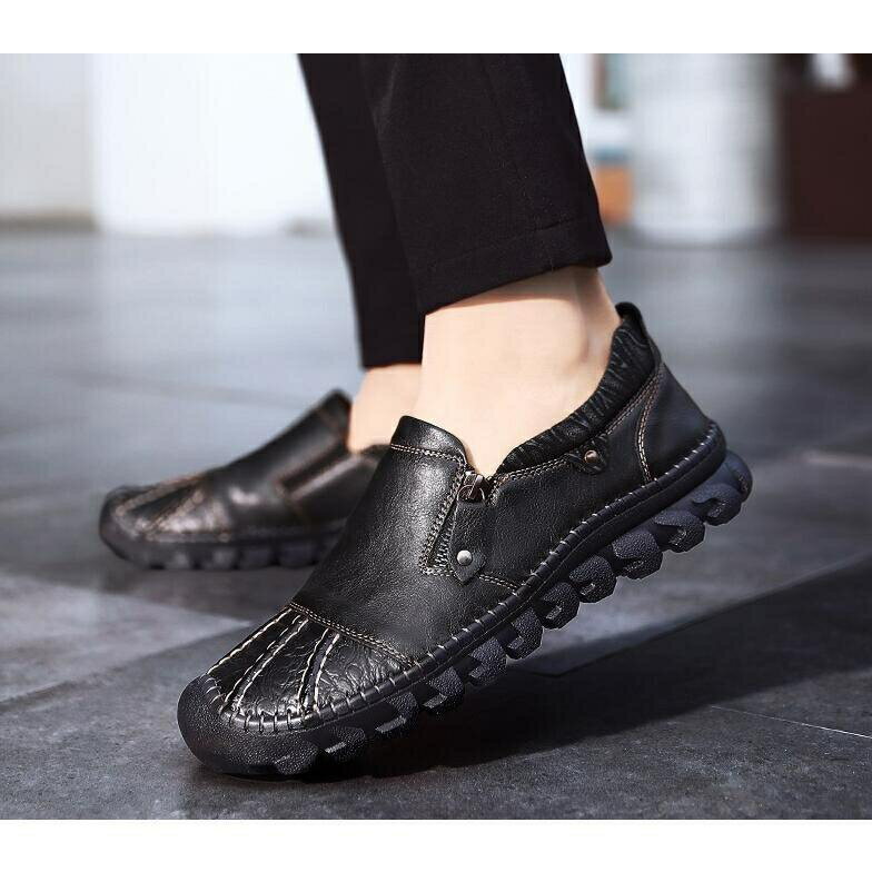 ローファー メンズ 本革 ドライビング スリッポン カジュアル 滑り止め ン デッキシューズ