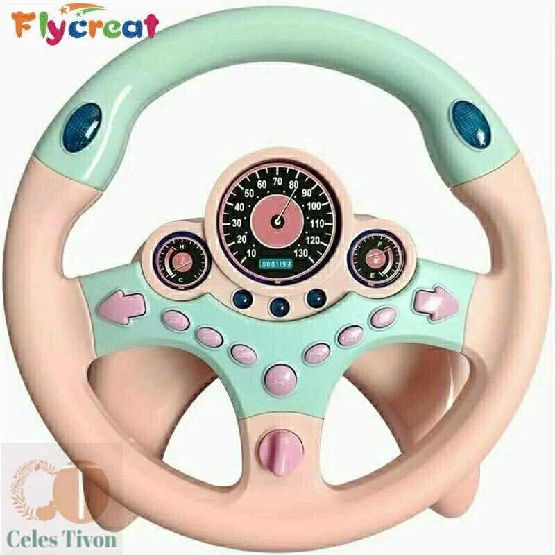 ハンドルおもちゃ 子供の車のおもちゃ ドライブハンドルおもちゃ 音量調整 知育玩具 子供 プレゼント 誕生日 英語発音6+(3)
