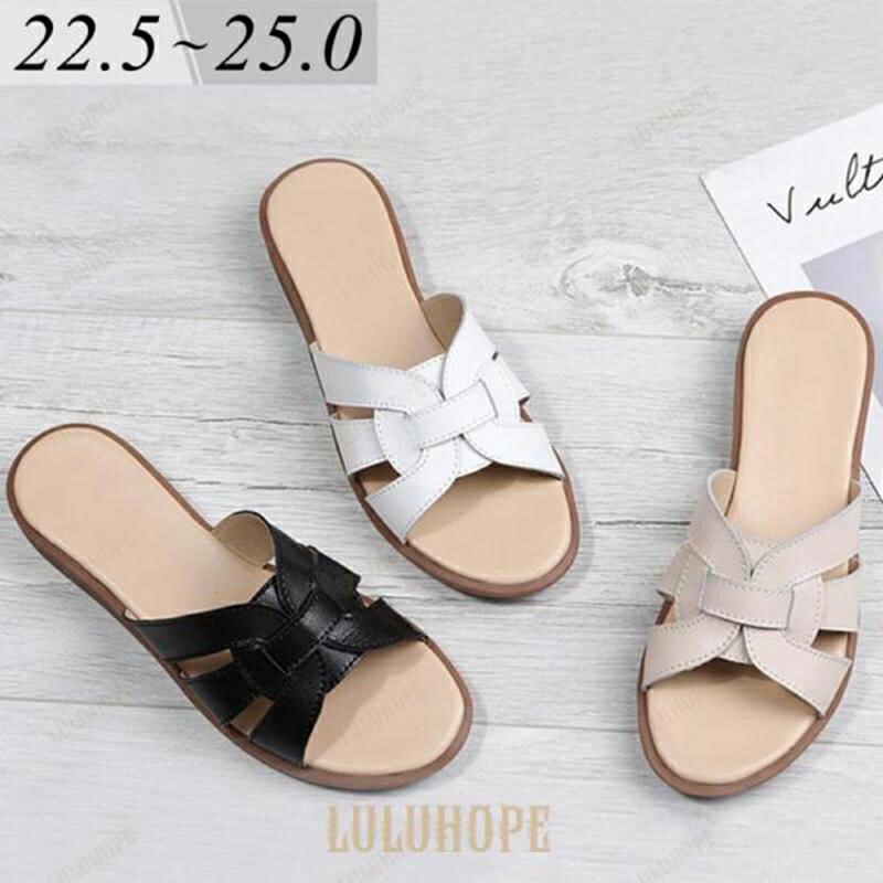 サンダル レディース 歩きやすい おしゃれ ローヒール 無地 前開き 合皮 つっかけ おしゃれ かわいい 夏 白 黒