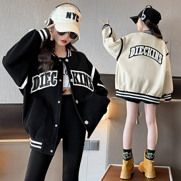 キッズ スタジャン 女の子 子供服 子ども アウター ジャケット 刺繍 スタジアムジャンパー ブルゾン 羽..