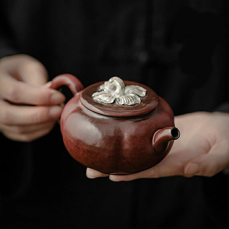 単品 志野焼 人気 手作り窯変 お茶入れ器 高級茶壺 中国式