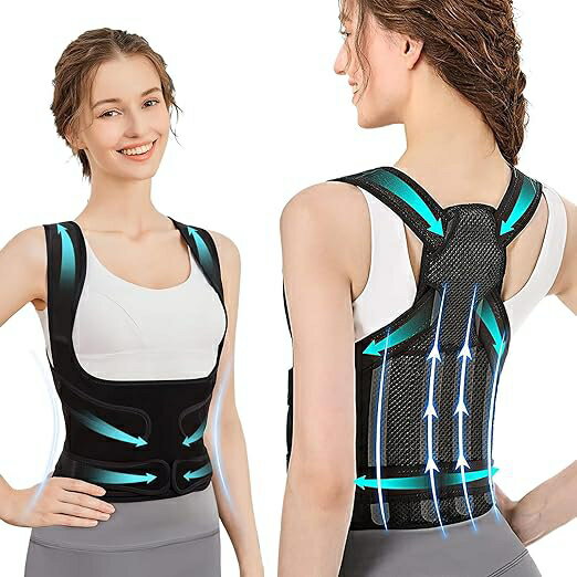 姿勢サポーター 猫背ベルト 姿勢ベルト 背筋ベルト 加圧 美姿勢 装着簡単 脱着簡単 通気性 伸縮性 男女兼用 肩甲骨サポーター