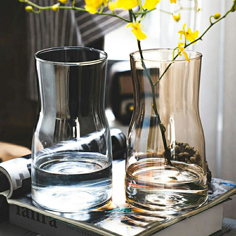 フラワーベース 北欧 枝物 花瓶 ガラス おしゃれ ガラス 母の日 ガラス製 一輪挿し 丸 枝 シンプル 22cm モダン ルームインテリア 玄関 リビング 寝室 お祝い ギフト