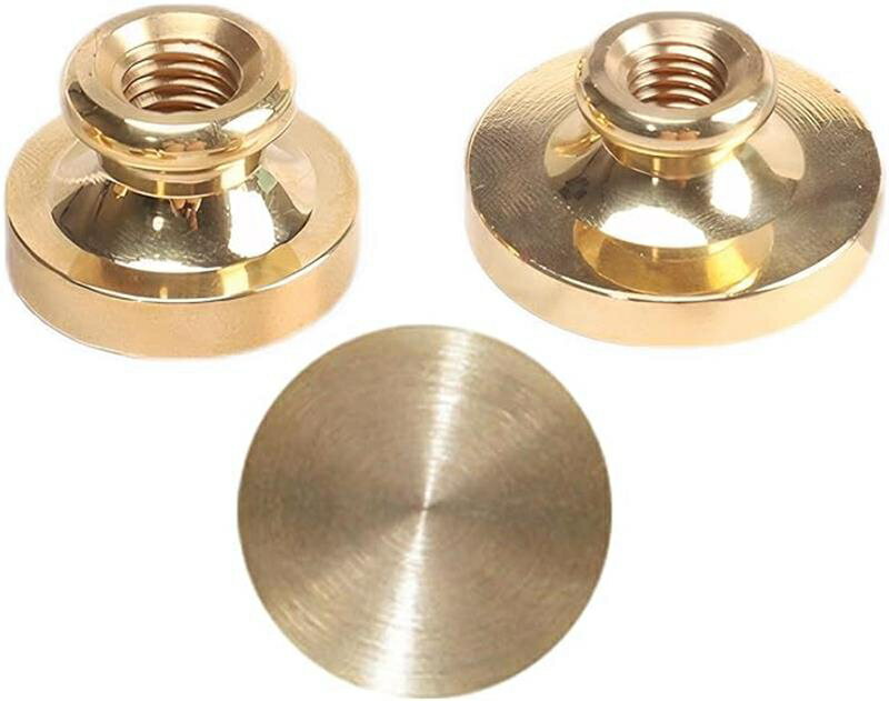 2個セット シーリングスタンプ ヘッド無地セット 20mm 25mm真鍮製 無地 シーリングヘッド シーリングス..