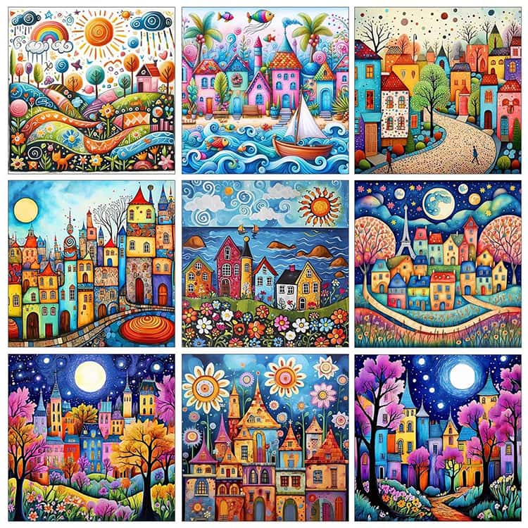 40×40cm ダイヤモンドアート フル 四角ビーズ 5D 30×30cm 40×40cm 正方形 初心者 ...