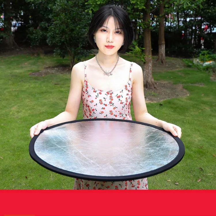 レフ板 丸レフ板 60cm 80cm リフレクター コンパクト 折りたたみ 銀白 金銀 ポーチ...