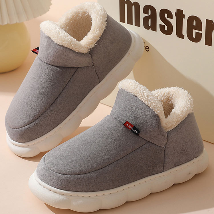 VIBLOの暖かい ルームシューズ ルームシューズ フォーマル 温かい 室内 美脚 かわいい 室内履き レディース 滑り止め付 フォーマル レディース メンズ メンズ 人気 ギフト 来客用 もこもこ 暖かい ホームシューズ スリッパ かかと付き 洗える ルームブーツ おしゃれ｜アングル2